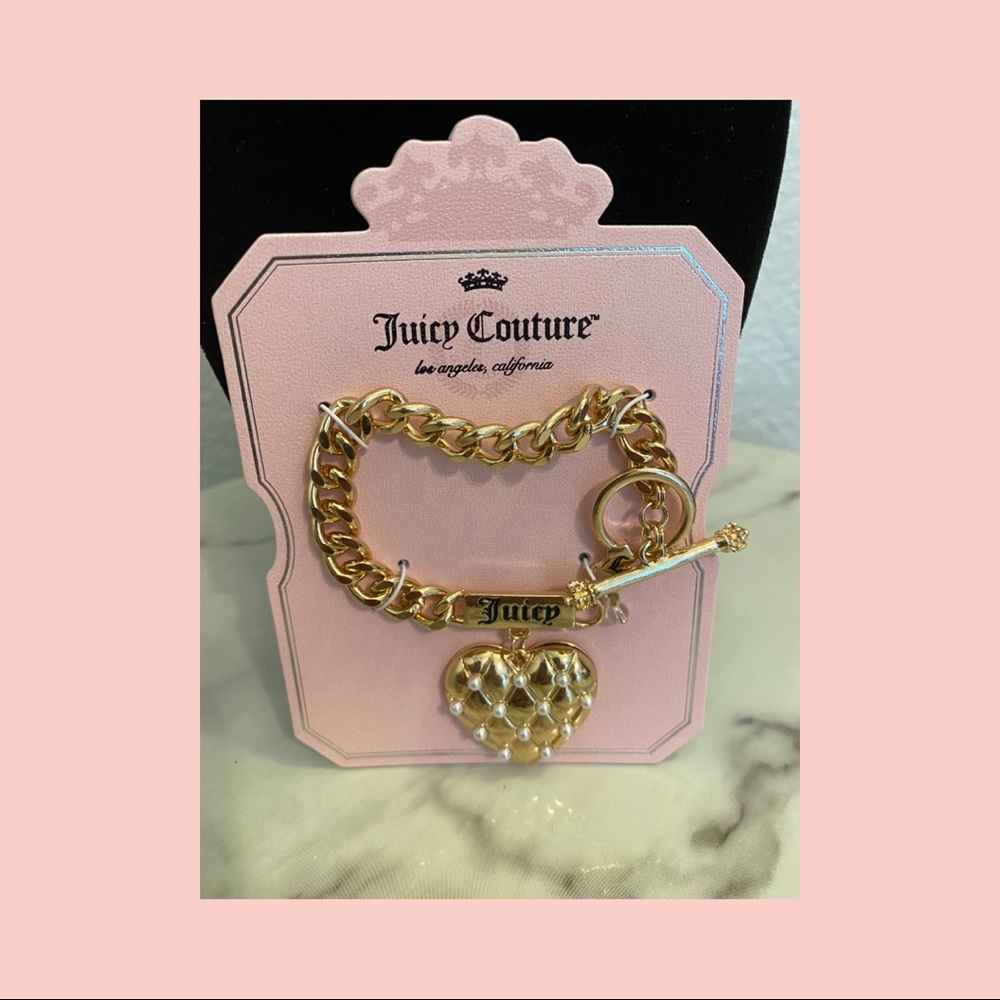 Juicy Couture- Gold charm fashion bracelet NEW